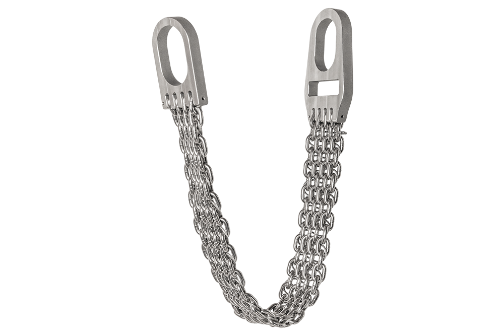 Heavy-load custom chain sling for basket hitch