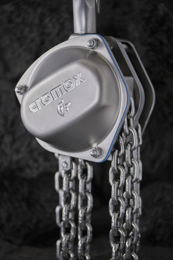 Hoist made of stainless steel from cromox® - incl. chain